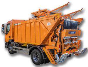 Garbage truck ATRIK type MS with vertical discharge / tipping