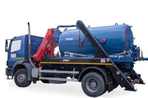 Tank truck ATRIK type FE for sewage and sludge with exchangeable upgrade