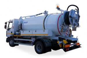 Tank trucks for sewage cleaning