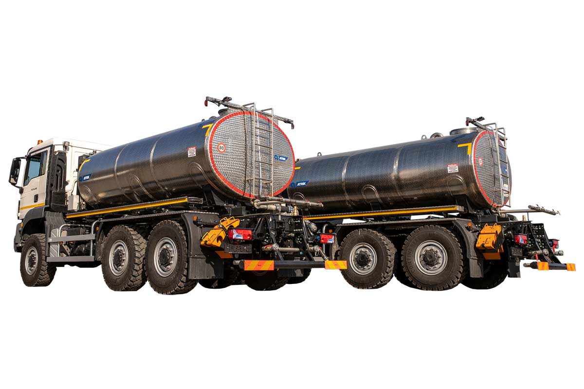 Tank truck ATRIK PRA for water transport and road washing