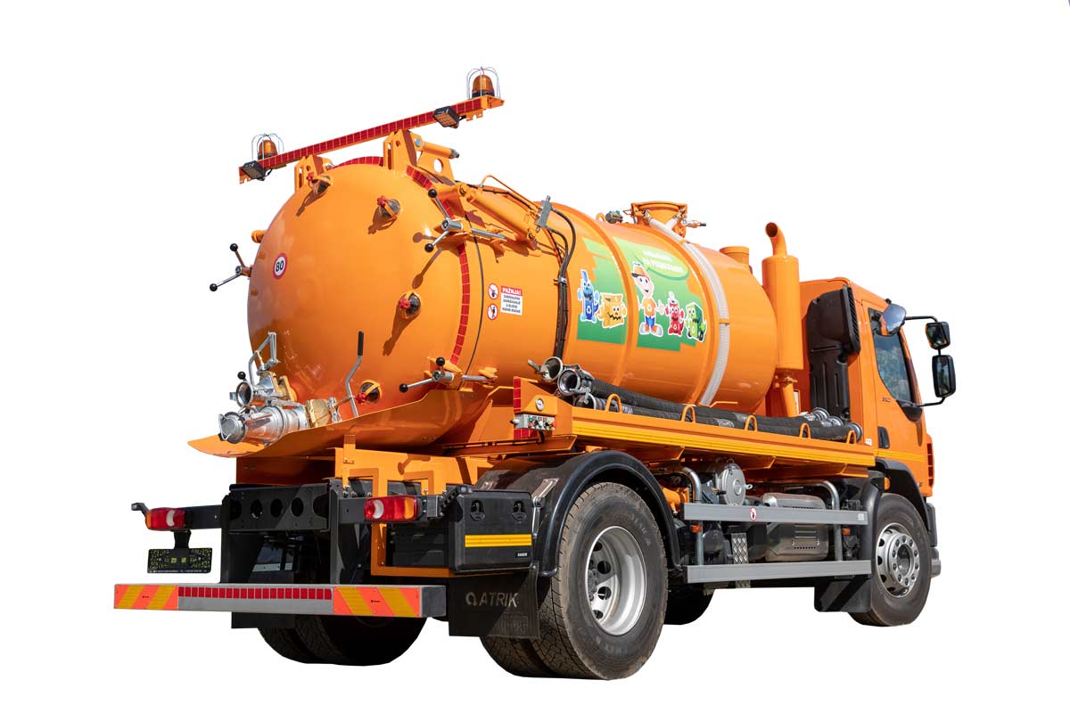 Tank truck ATRIK type FE for collection (vacuum) and removal of faeces