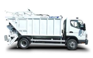 Garbage truck ATRIK type MS with vertical discharge / tipping