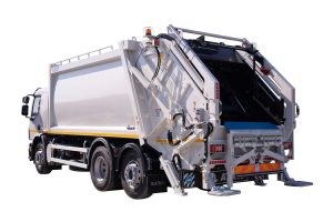 Vozilo za odvoz smeća ATRIK tip R2P AU AV po principu potisne ploče sa mehanizmom za pražnjenje velikih kontejnera