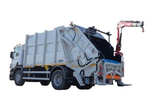 Vozilo za odvoz smeća ATRIK tip R2P po principu potisne ploče sa dizalicom