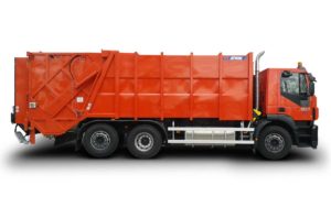 Vozilo za odvoz smeća ATRIK tip R2P RRM sa ručnim pranjem kontejnera i kanti te dodatnim automatom za odvojeno pražnjenje kanti